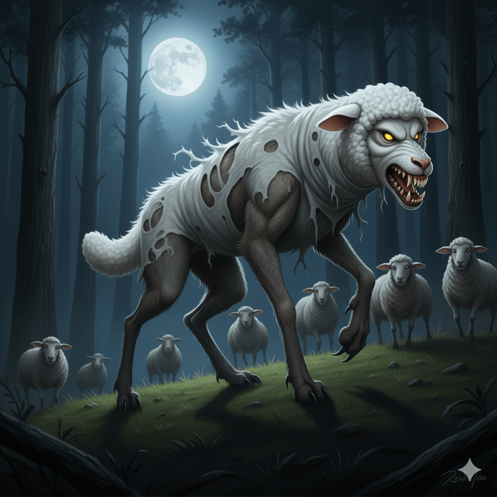 La pecora che si trasforma in lupo