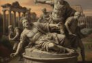 Assassinio di Giuio Cesare, le Idi diMarzo statua