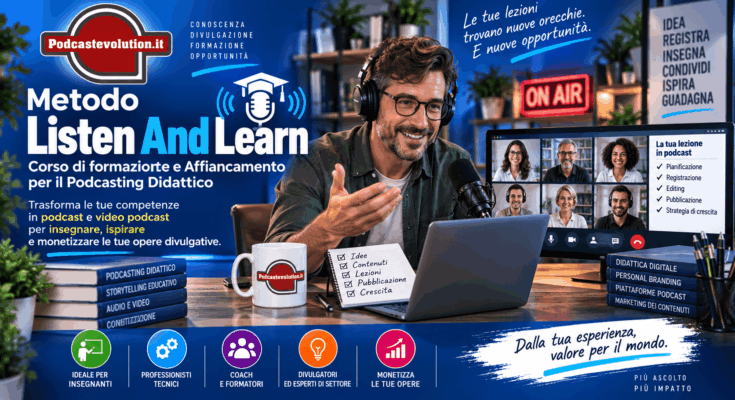 Listen and learn per podcaster isegnanti